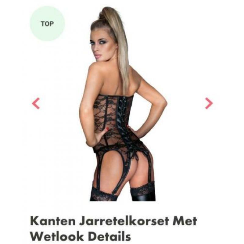Mooie bustier wetlook