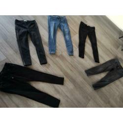 5 broeken, g star, Morgan, pieces en only mt 42