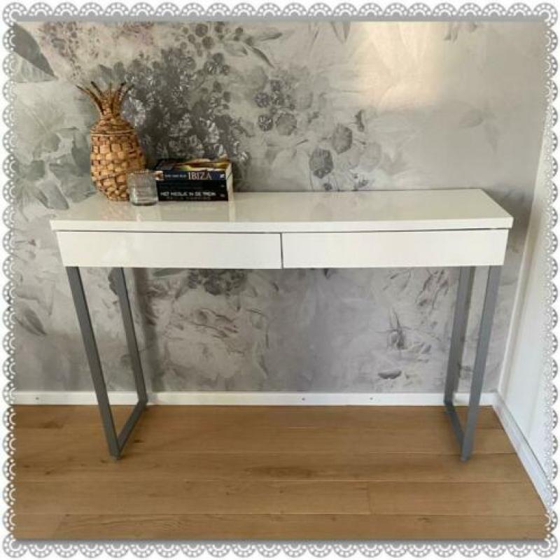 Hoogglans wit modern bureau