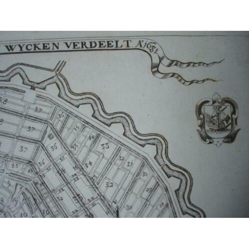 Plattegrond amsterdam 1681
