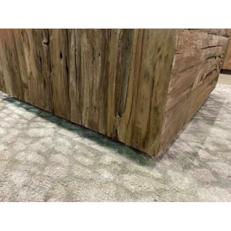 Nieuwe salontafel teakhout 80x80x45 cm gratis thuisbezorgd