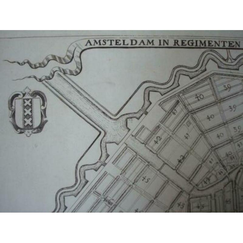 Plattegrond amsterdam 1681