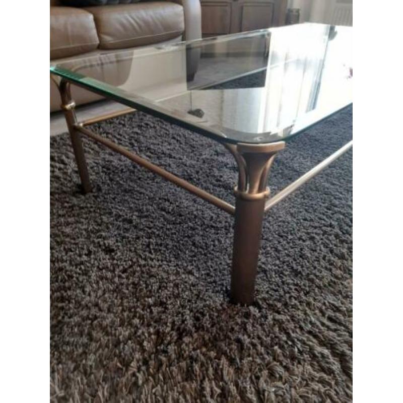mooie salon tafel /hoek tafel/ plus lamp