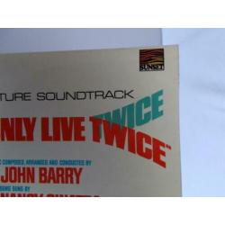 1968 Vinyl James Bond. You Only Live Twice. Soundtrack.