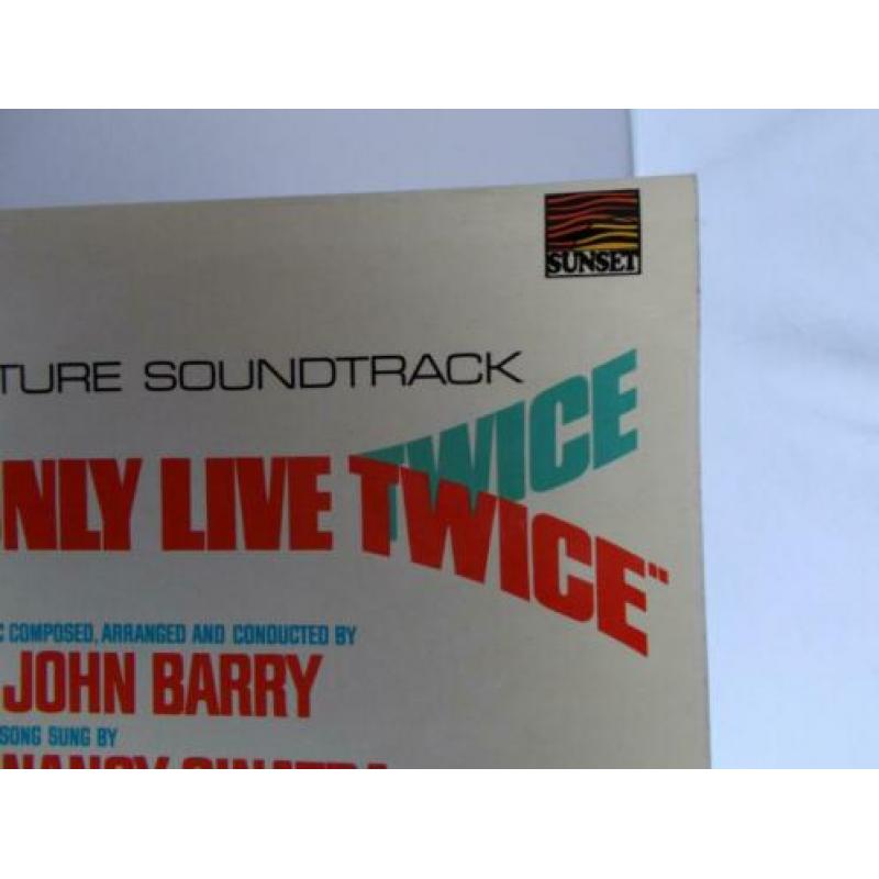 1968 Vinyl James Bond. You Only Live Twice. Soundtrack.