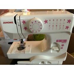 Janome roze naaimachine 525 de luxe voor meisje