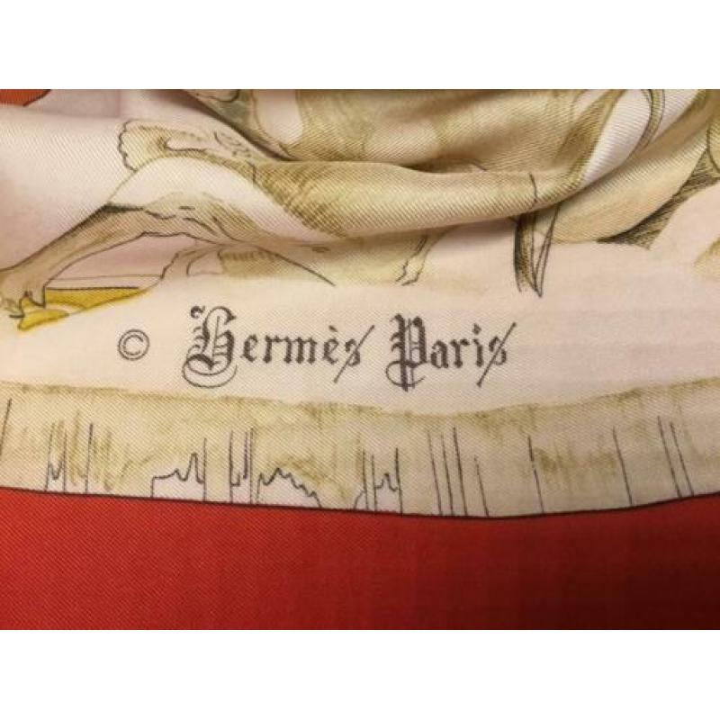 Hermes zijde Carré L Hiver ontwerper ledoux 1960 1e editie