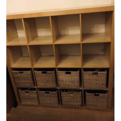 IKEA vakkenkast - Expedit - Kallax 150 x 40 inclusief manden