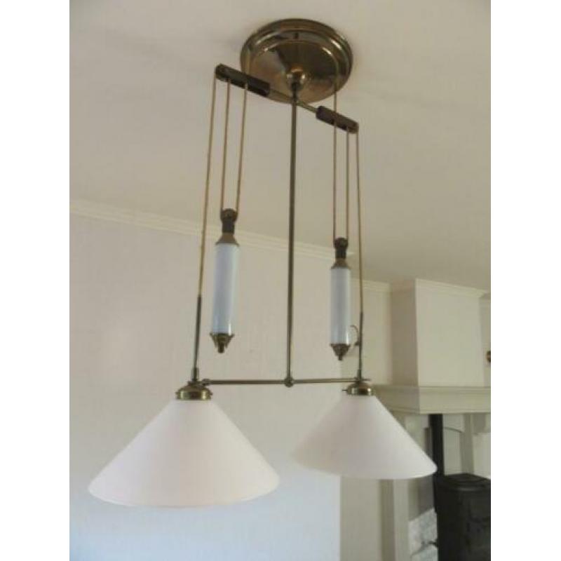 set katrol lampen met contra gewichten of onderdelen