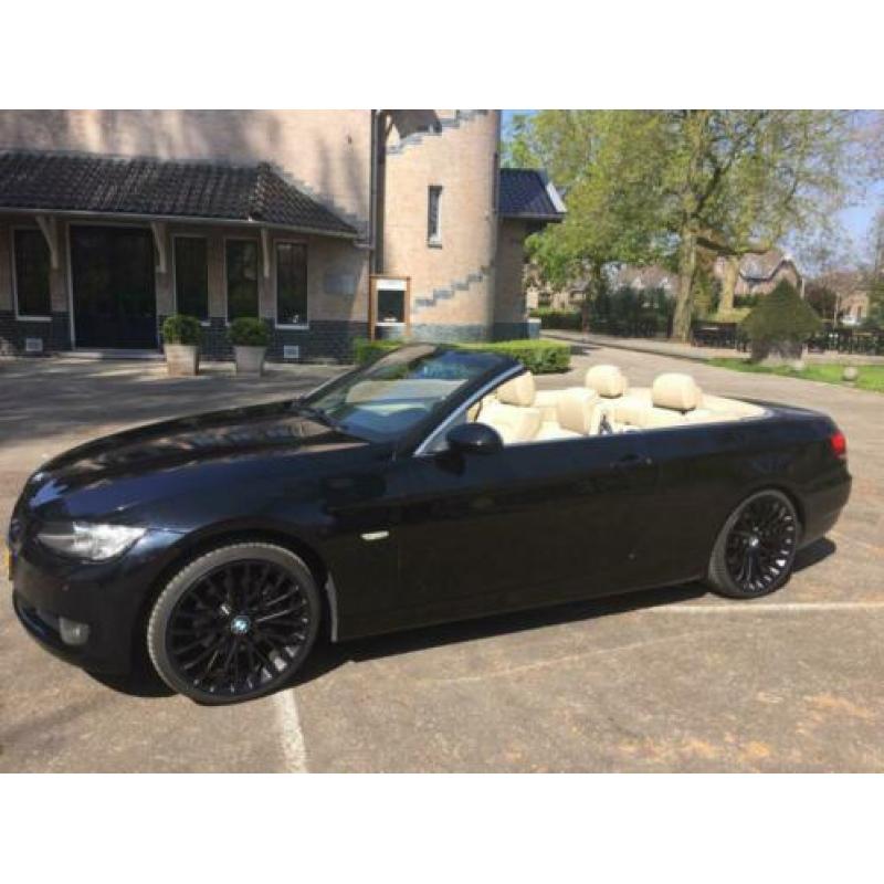 BMW 3-Serie Cabrio ZEER NETJES & ZUINIG 2.0 2007 E93 Zwart