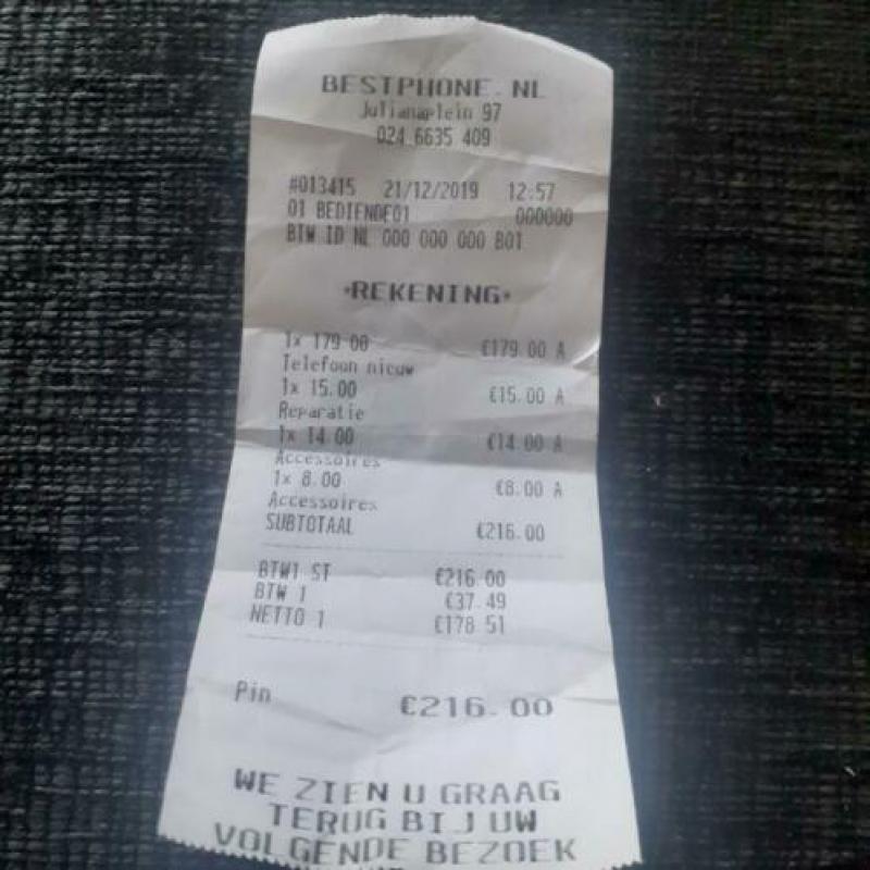 Te koop Samsung telefoon A10 groot model zwart