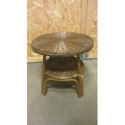rietenstoelen met tafel