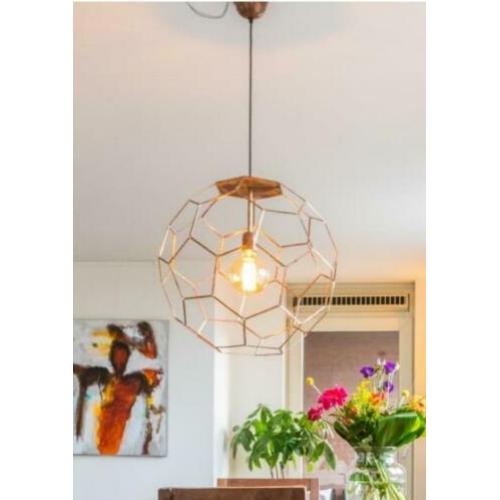 Fraaie koperen lamp