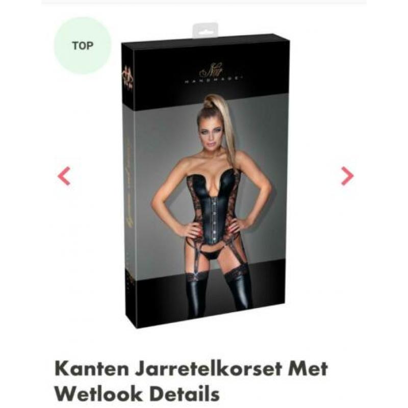 Mooie bustier wetlook