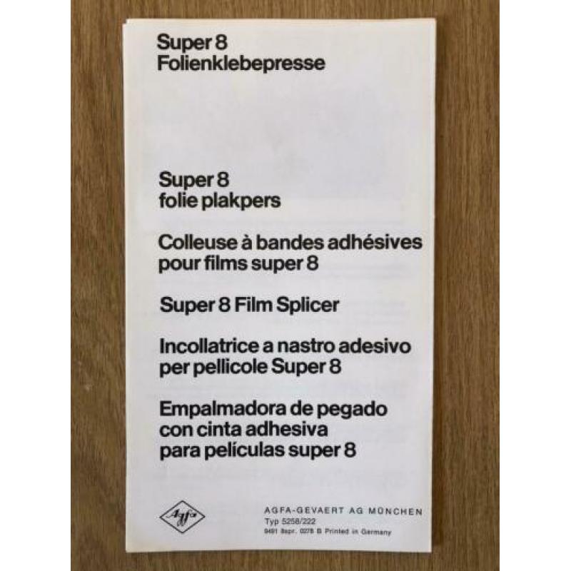 Agfa plakpers F8s automatic met aparte verpakking 40 tapes