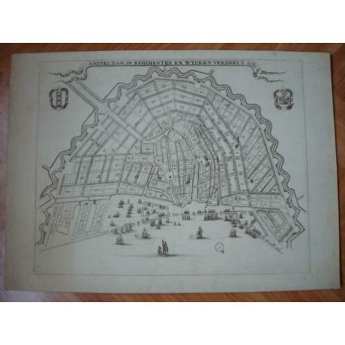Plattegrond amsterdam 1681
