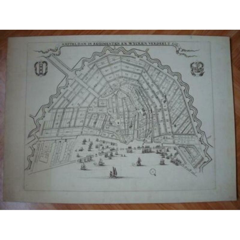 Plattegrond amsterdam 1681