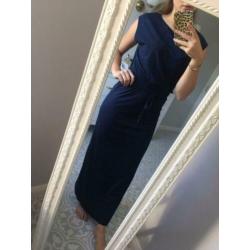 * CATWALK JUNKIE, mt xs/34 * Navy maxi dress lange jurk, NW