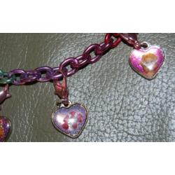 Efteling bedelarmband met 5 bedels prinsessen.
