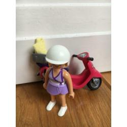 Playmobil met honden en strandspullen en scooter
