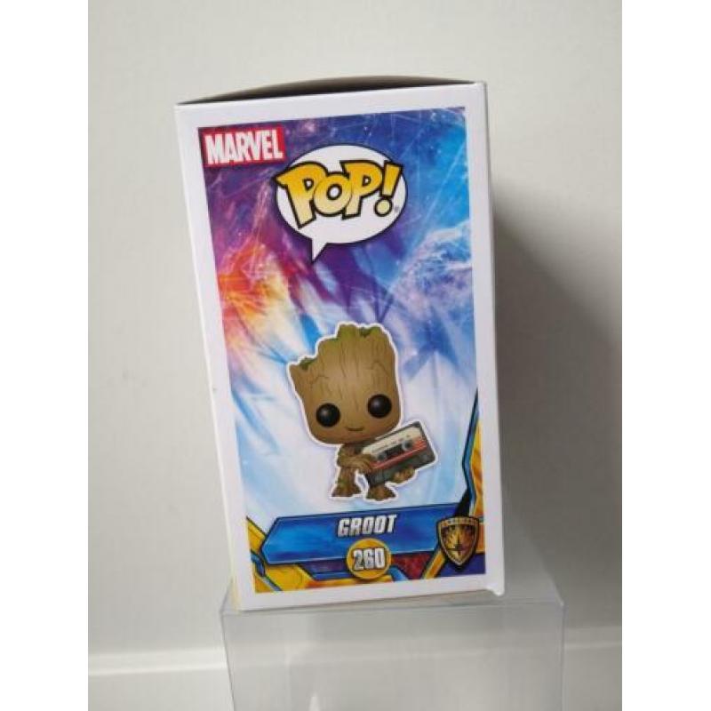 Funko pop Groot with mixtape