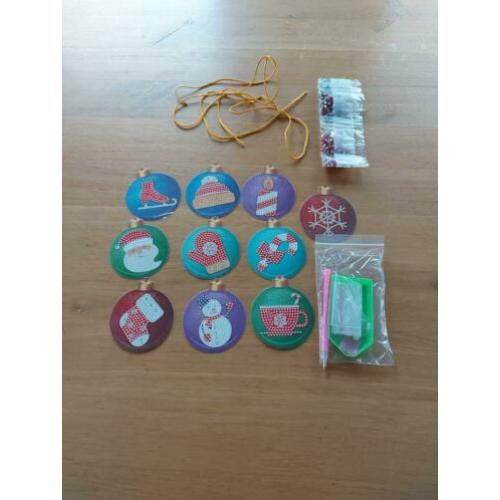 kerstboomhangers diamond painting