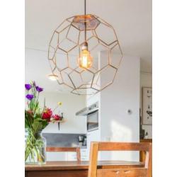 Fraaie koperen lamp