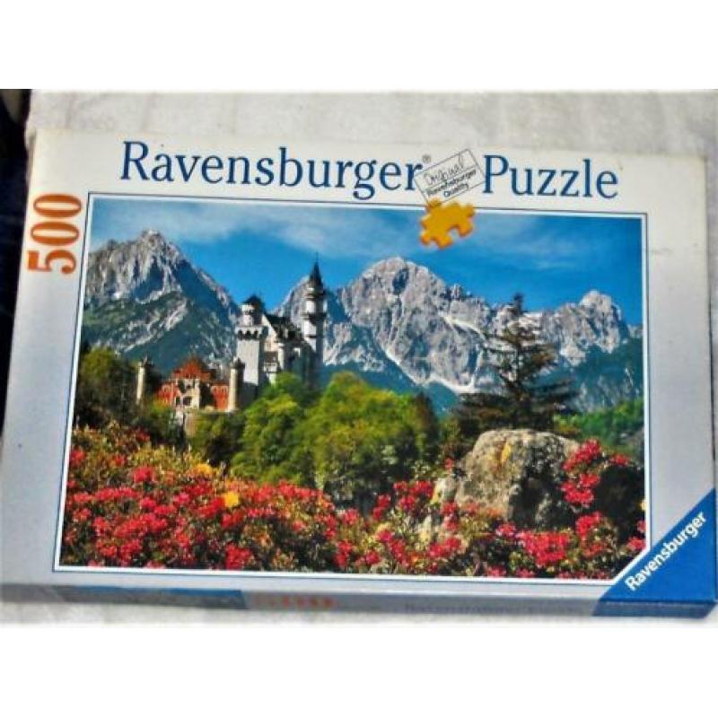 Ravensburger ''Tiroolse Bergen -Neuschwanstein Castle ''500