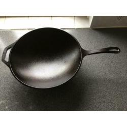 Lodge Wok Gietijzer met Steel L12SF, 30,5cm