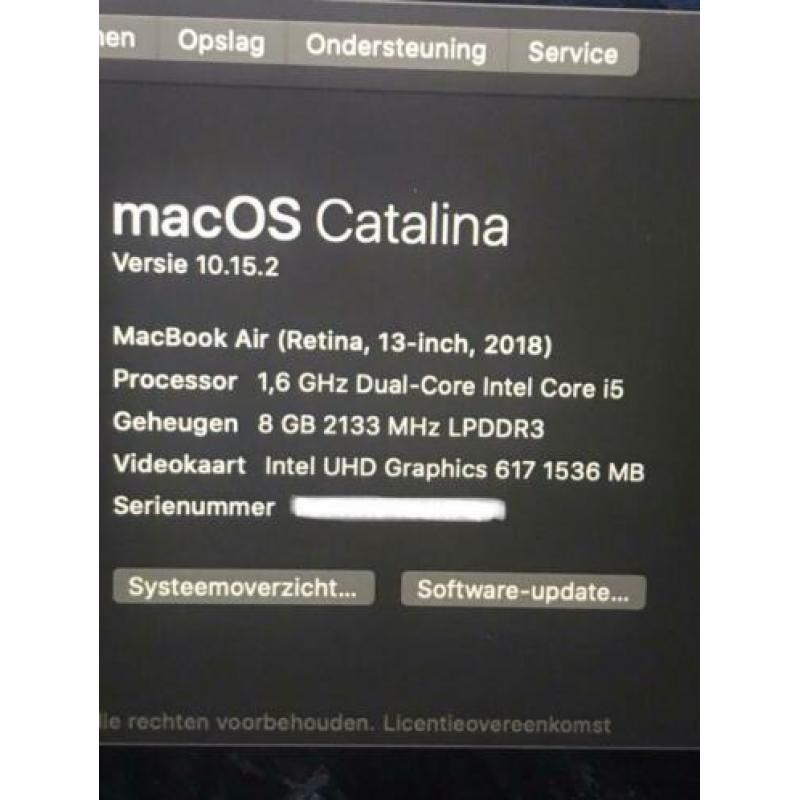 Mb air retina 01-2019 500gb ssd 35 laadcycli office