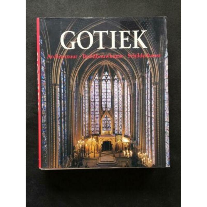 Gotiek architecture, beeldhouw & shildelderkunst