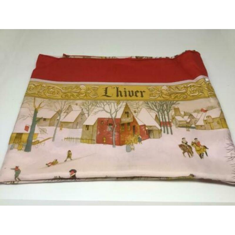 Hermes zijde Carré L Hiver ontwerper ledoux 1960 1e editie