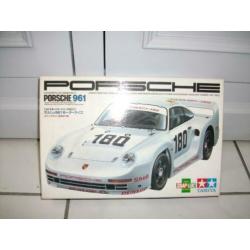 Vintage tamiya bouwmodel 1:24 porsche 961 snap-loc 1987
