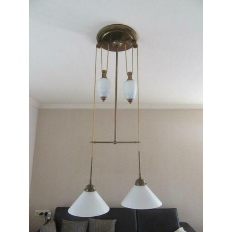 set katrol lampen met contra gewichten of onderdelen