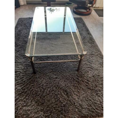 mooie salon tafel /hoek tafel/ plus lamp