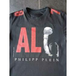 100% ORIGINEEL Philipp Plein "Muhammad Ali" T-shirt maat XL