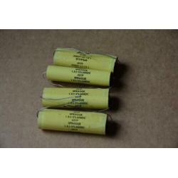 NOS, Sprague condensator 1,5uF600V5%, type 431p, prijs 4/st