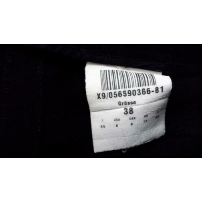 GARDEUR zwarte pantalon, pallazzo model (wide leg) maat 38