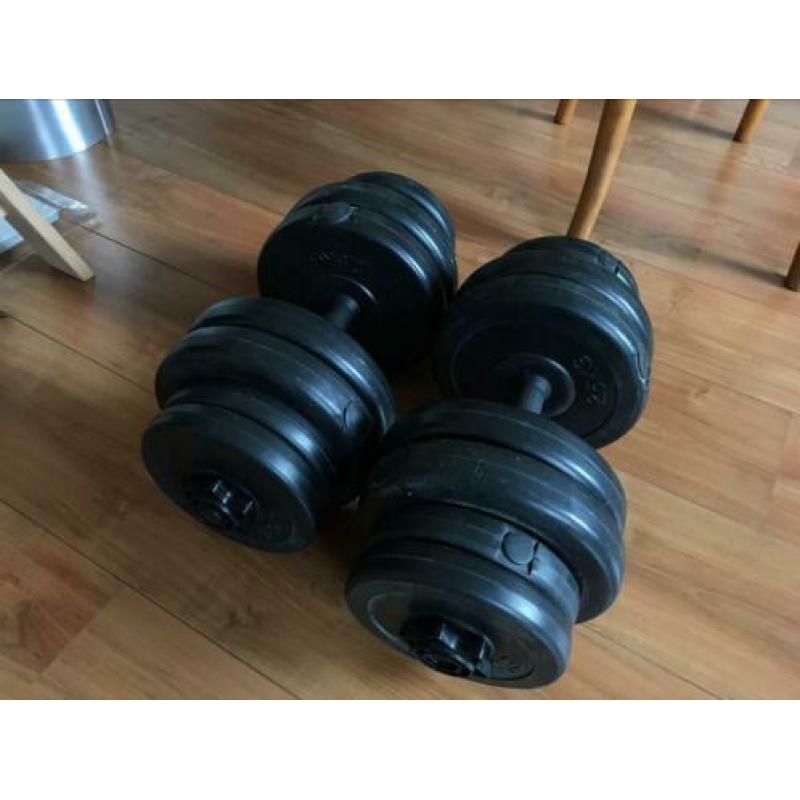 Dumbbells 2 x 15 kg losse schijven