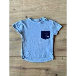 Z.g.a.n. Blauw shirtje met borzakje, Prénatal, maat 80