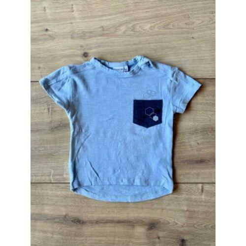 Z.g.a.n. Blauw shirtje met borzakje, Prénatal, maat 80