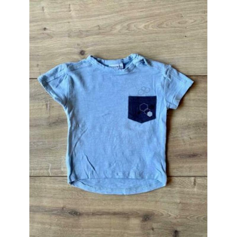 Z.g.a.n. Blauw shirtje met borzakje, Prénatal, maat 80