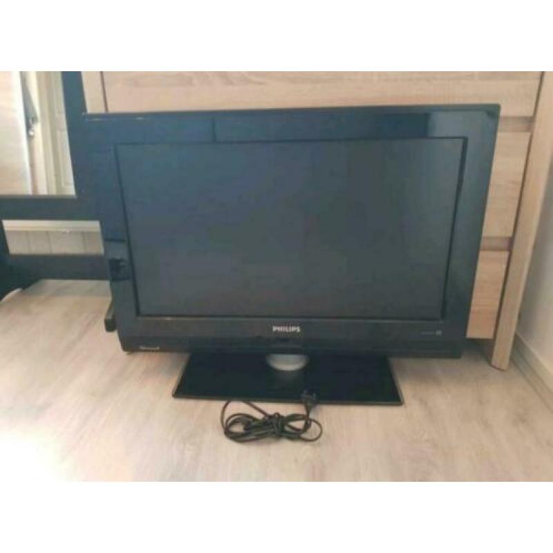 Philips zwarte flat televisie