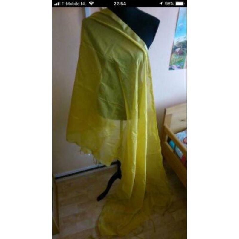 Gele Indiase Dupatta Stola Sjaal Gala Sluier