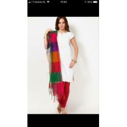 Gele Indiase Dupatta Stola Sjaal Gala Sluier