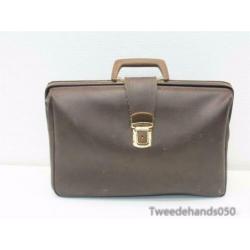 Vintage lederen dokerstas 87532
