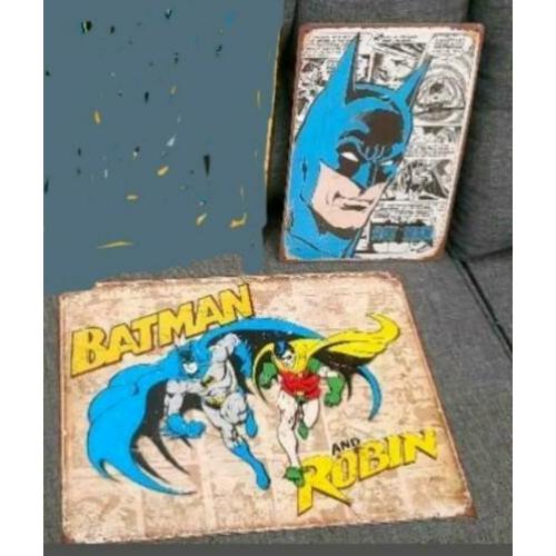BATMAN METALEN BLIKKEN BORDEN wandplaten the joker comics