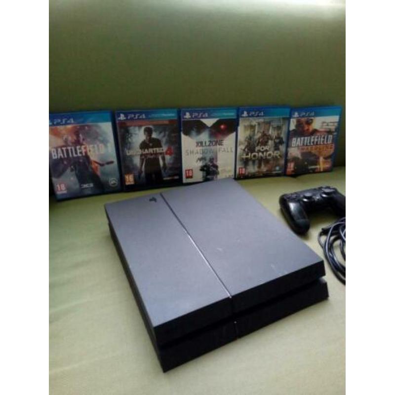PS4 met Spellen en Controller ( 1TB )