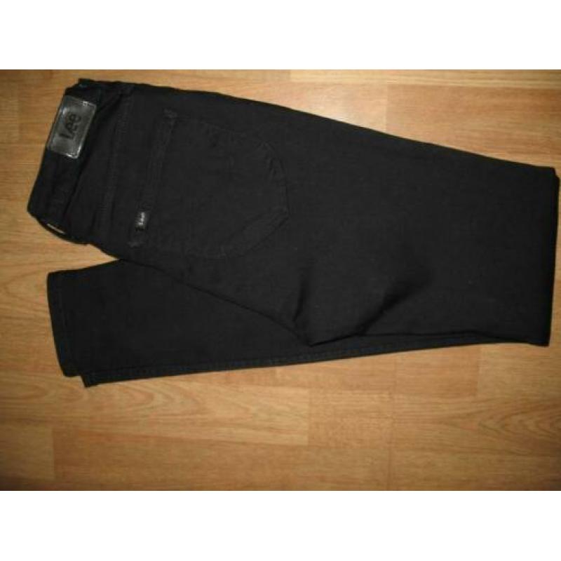 Dames Stretchy Lee Broek- Zwart- Maat 28 / L33