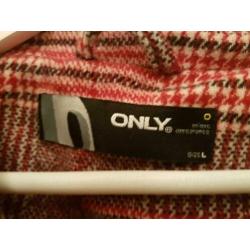 Wollen Only dames winterjas, maat L
